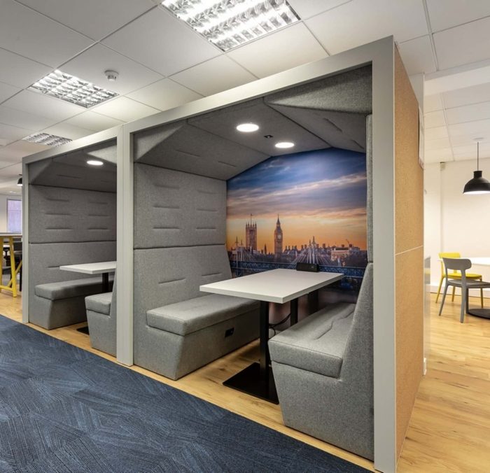 Railway Carriage Booth | for open meetings | My office pod